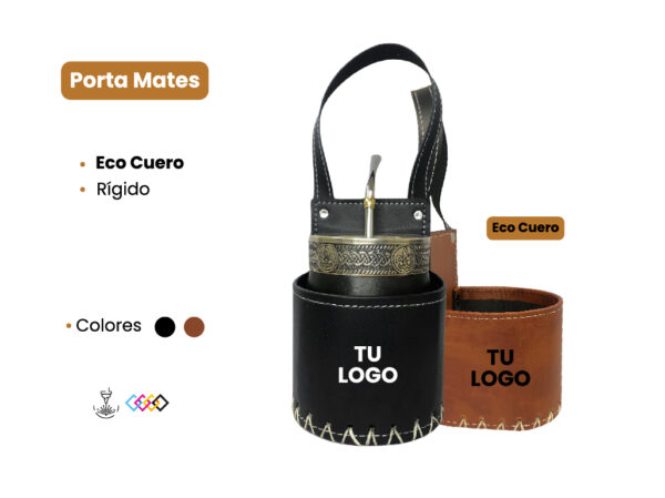 Porta Mate Auto Ecocuero - Imagen 2