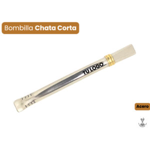 Bombilla de Acero Plana