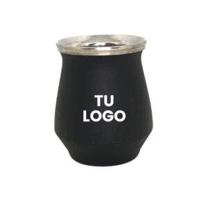 Mate Acero Base Ancha + Bombilla