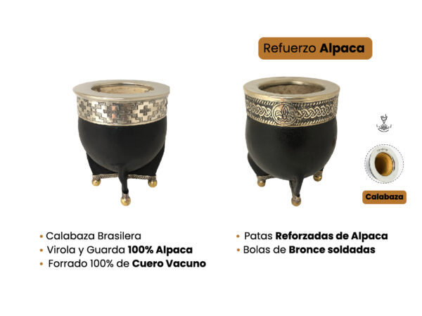 Mate de Calabaza - Alpaca - Imagen 2