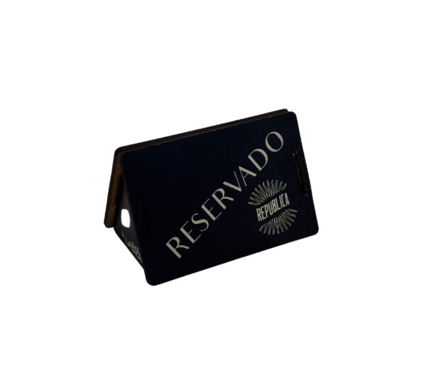 Cartel Reserva Personalizable MDF