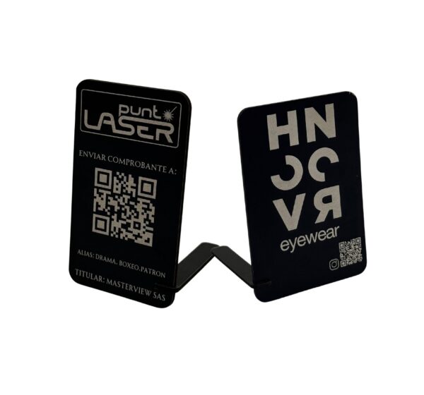 Estandarte QR - Pagos- MDF Personalizable