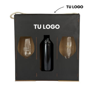 Packaging 2 Copas 1 Botella MDF