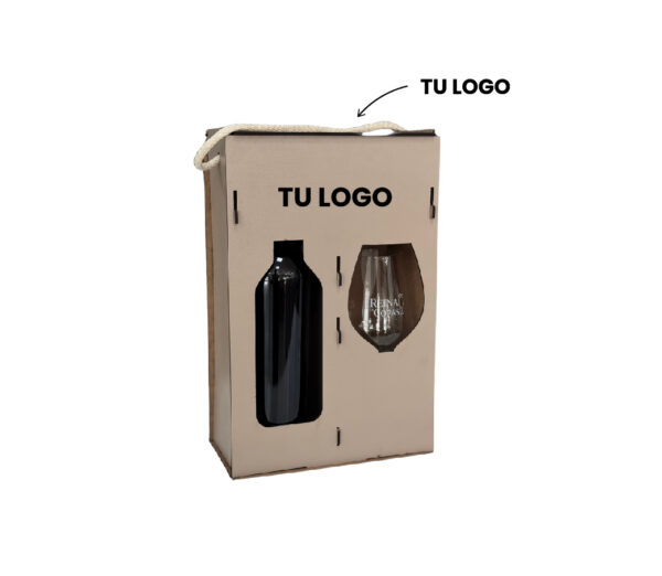 Packaging 1 Copa 1 Botella MDF