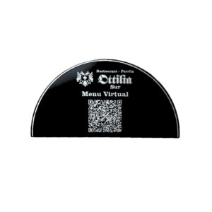 Servilletero Media Luna Metal QR-MENU-WIFI