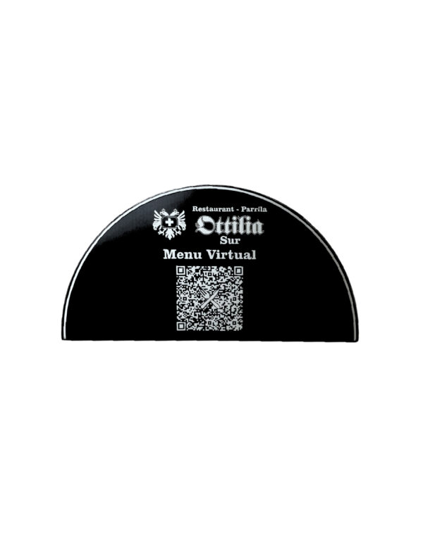 Servilletero Media Luna Metal QR-MENU-WIFI