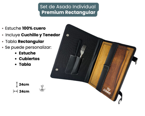 Set Tabla Asado Rectangular Premium - Imagen 2