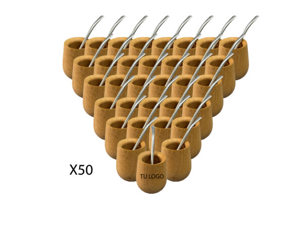 X50 Mates Algarrobo + Bombilla