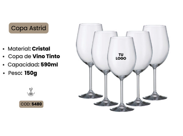 X50 Copas Astrid 590 ml - Imagen 2