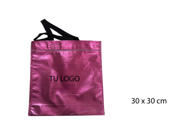 x50 Bolsa Friselina Metalizada 30x30cm - Imagen 2