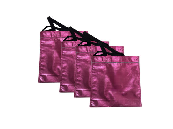 x50 Bolsa Friselina Metalizada 30x30cm