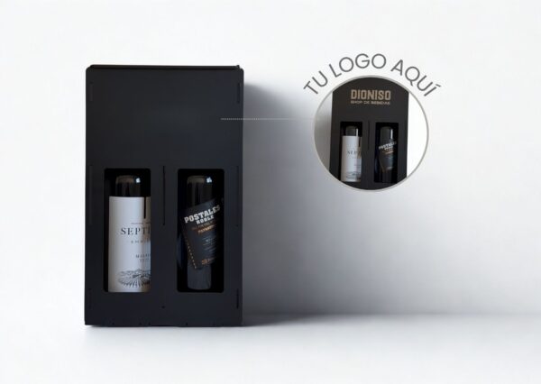 Caja 2 Botellas MDF Personalizadas