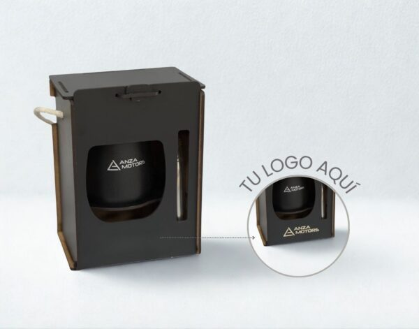 Mate Acero + Caja de presentación
