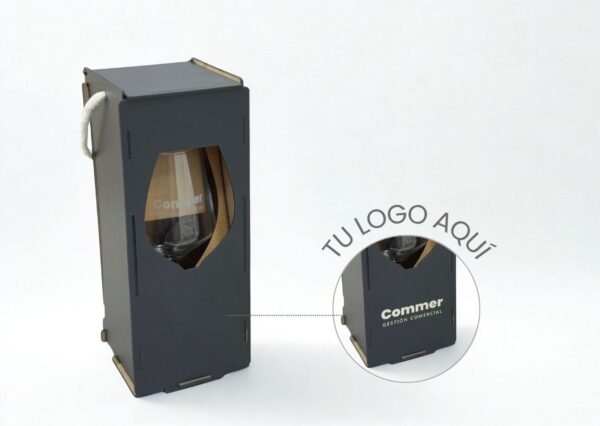 Copa + Packaging MDF personalizado