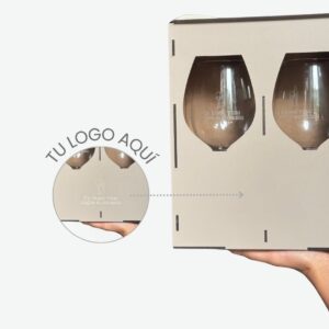 X2 Copas + Caja personalizada MDF
