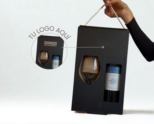 Copa + Caja para Botella